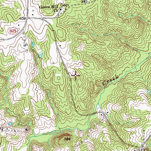Topographic Map of Poplar Hill School (historical), NC