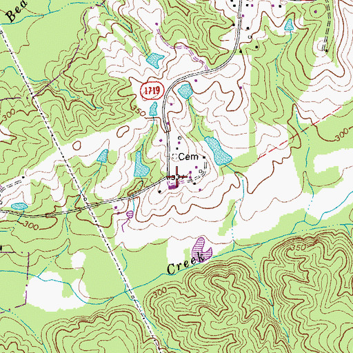 Topographic Map of Reedy Branch School (historical), NC