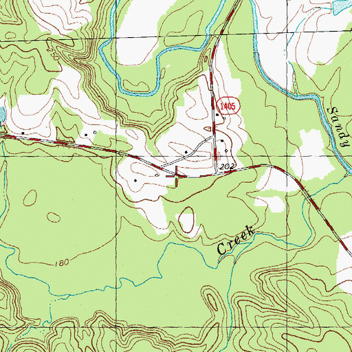 Topographic Map of Braswell School (historical), NC