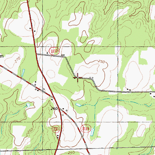 Topographic Map of Creek School (historical), NC