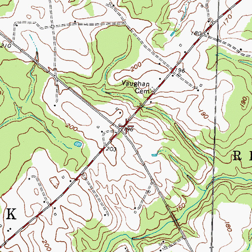 Topographic Map of Ellens Store (historical), NC