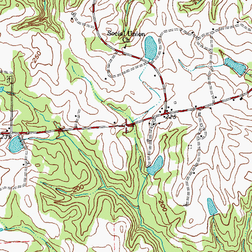 Topographic Map of Hillardston School (historical), NC