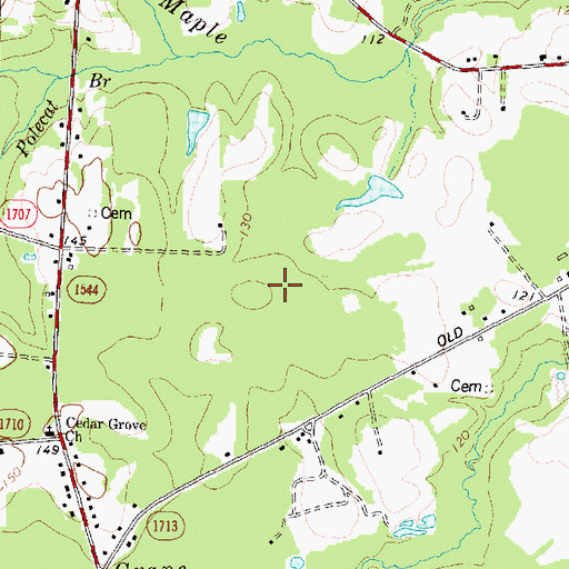 Topographic Map of Joyner School (historical), NC