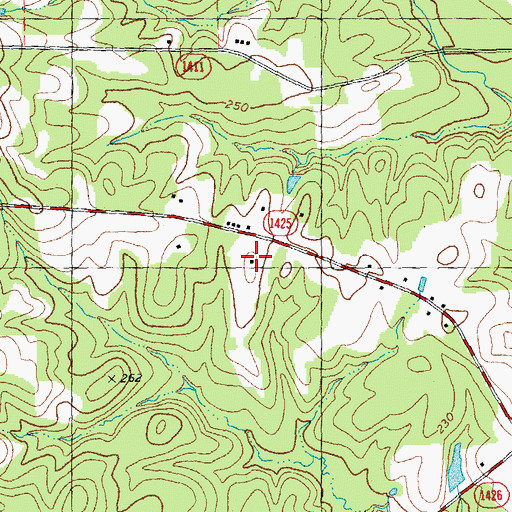 Topographic Map of Mars Hill School (historical), NC