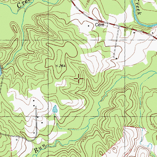 Topographic Map of Saints Delight Church (historical), NC