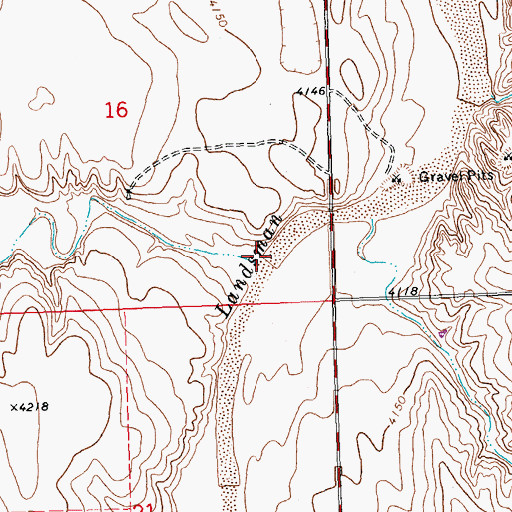 Topographic Map of Sevenmile Creek, CO
