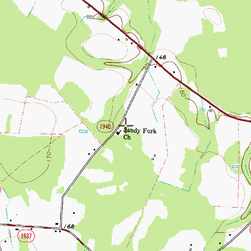 Topographic Map of Taylor School (historical), NC