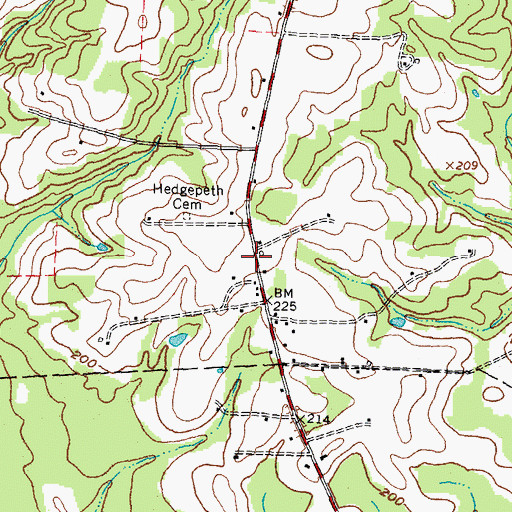 Topographic Map of Taylors School (historical), NC