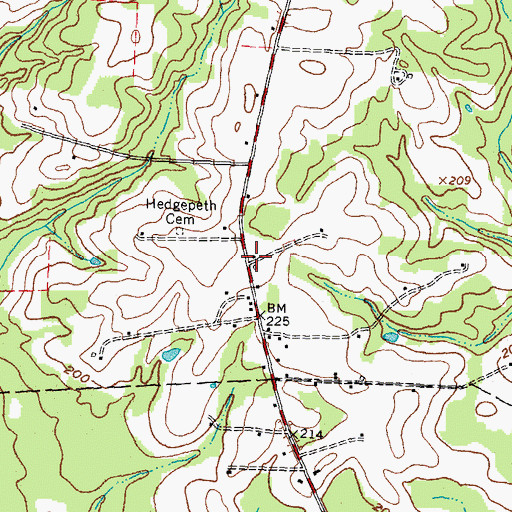 Topographic Map of Taylors Store (historical), NC