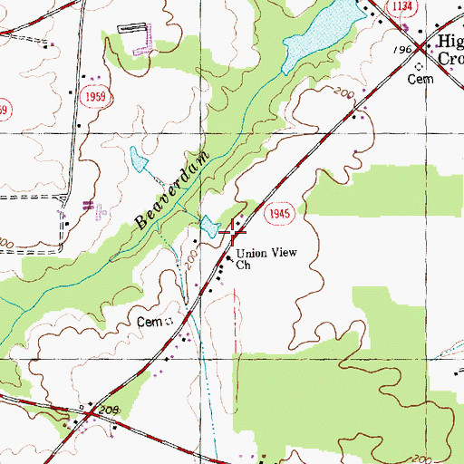 Topographic Map of Wilhams School (historical), NC