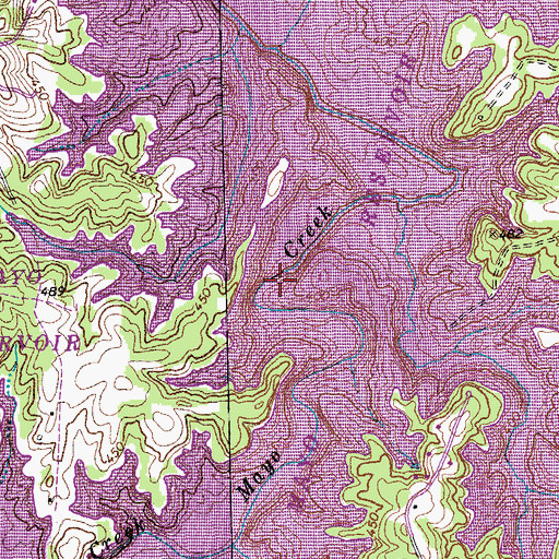 Topographic Map of Davis Mill (historical), NC