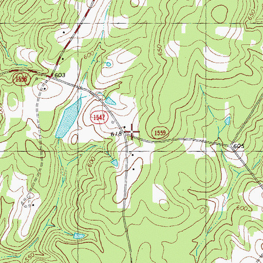 Topographic Map of Durgy Mine, NC
