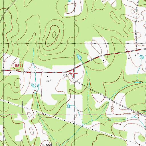Topographic Map of Five Fork School (historical), NC