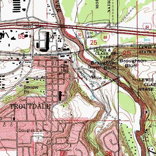 Topographic Map of Harlow Creek, OR