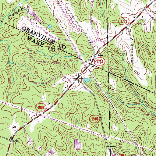 Topographic Map of Medlins Store (historical), NC