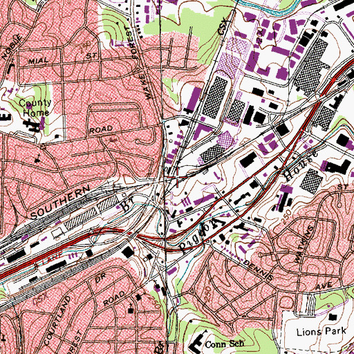 Topographic Map of Pamlico Junction, NC