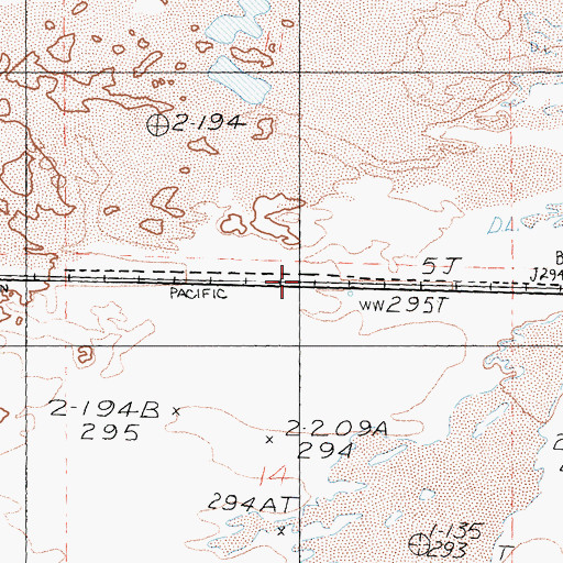 Topographic Map of Belfast (historical), CA