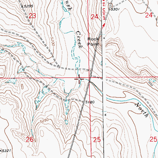 Topographic Map of Apache Creek, CO