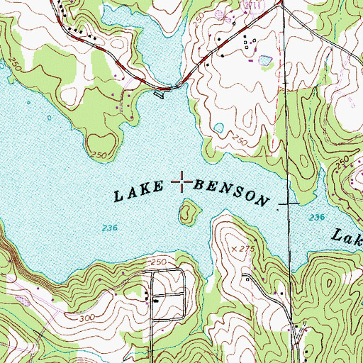 Topographic Map of Buck Branch, NC