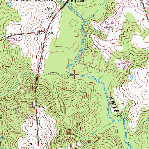 Topographic Map of Neal Branch, NC