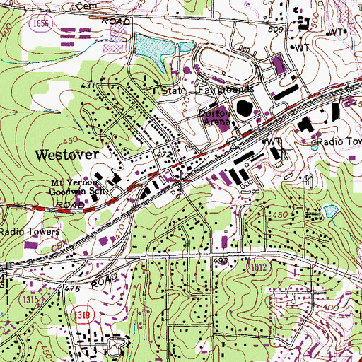 Topographic Map of Thompson (historical), NC