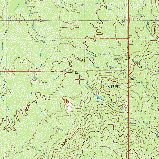 Topographic Map of Wild Horse Canyon, AZ