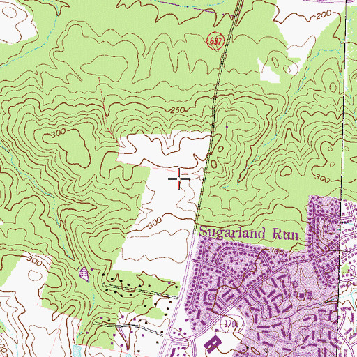 Topographic Map of Horizon Elementary School, VA