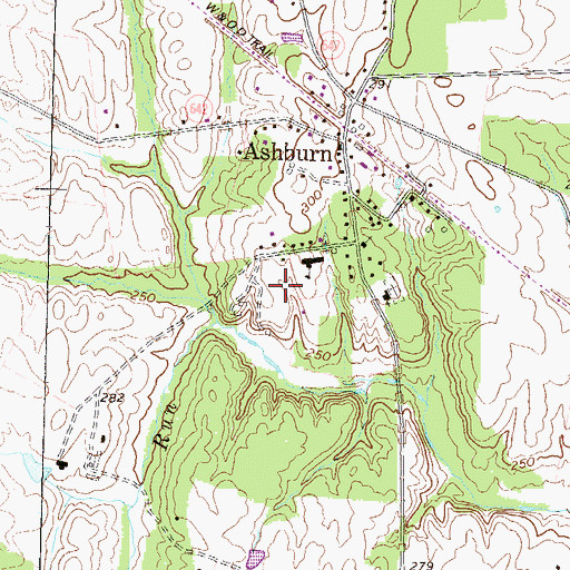 Topographic Map of Cedar Lane Elementary School, VA
