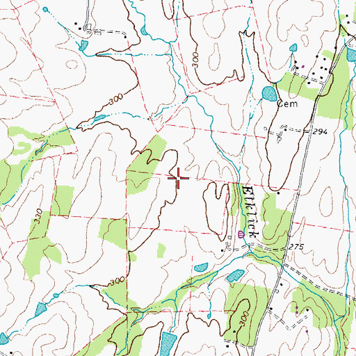 Topographic Map of Hutchinson Farm Elementary School, VA