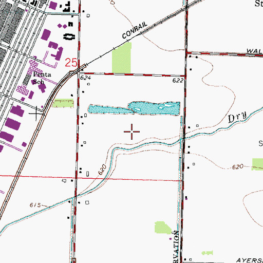 Topographic Map of Lakemont, OH