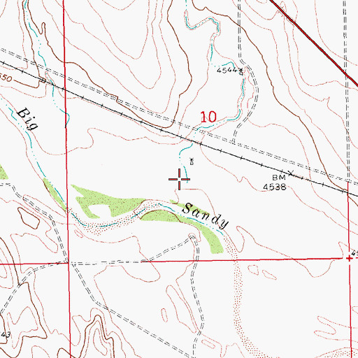 Topographic Map of Adobe Gulch, CO