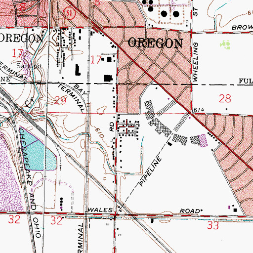 Topographic Map of Moundview Park, OH
