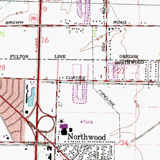 Topographic Map of Park Du Langlade, OH