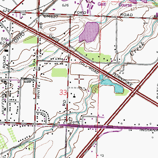 Topographic Map of Parliament Place, OH