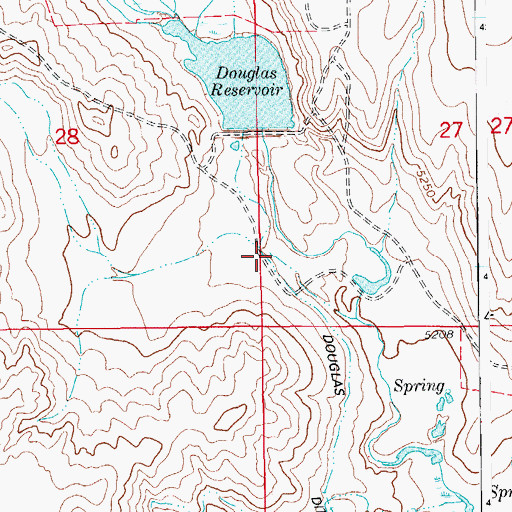 Topographic Map of West Branch Steels Fork Horse Creek, CO