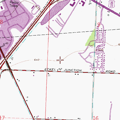 Topographic Map of Shawnee Trace, OH