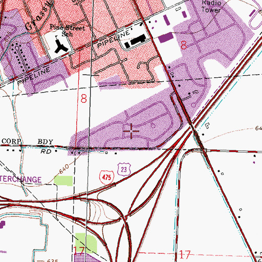 Topographic Map of Southwood Park, OH