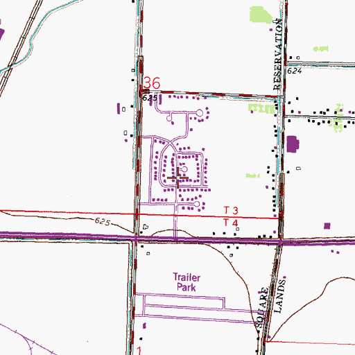 Topographic Map of Starbright Addition, OH