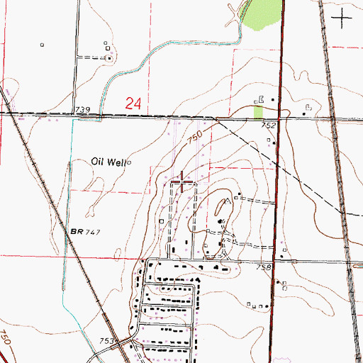 Topographic Map of Stearns Crest, OH