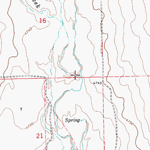 Topographic Map of Little Horse Creek, CO