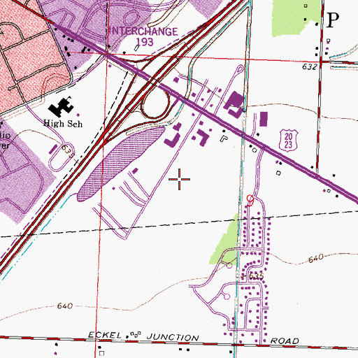 Topographic Map of Town and Country Commercial Village, OH