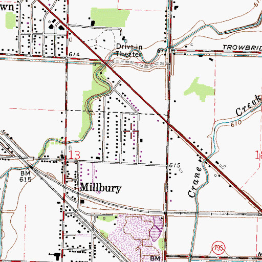 Topographic Map of Updyke Addition, OH