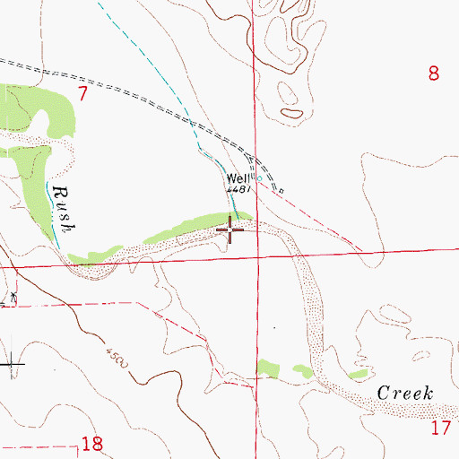 Topographic Map of Stacy Lakes Draw, CO