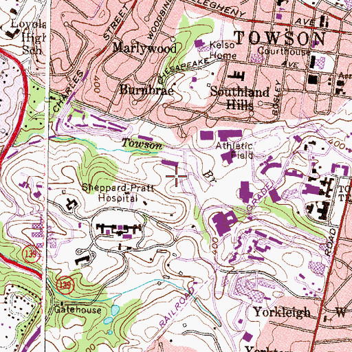 Topographic Map of Millennium Hall, MD