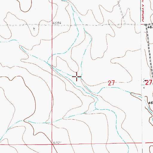 Topographic Map of Cramer Creek, CO