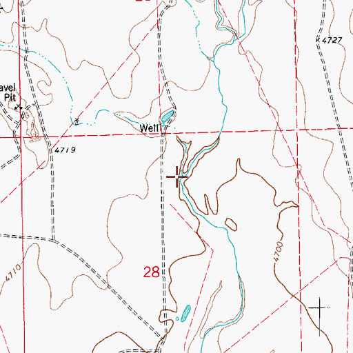 Topographic Map of Steels Fork, CO