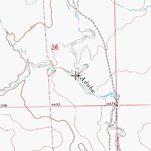 Topographic Map of Scott Draw, CO