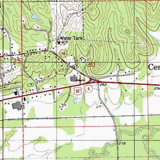 Topographic Map of Bibb County Training School (historical), AL