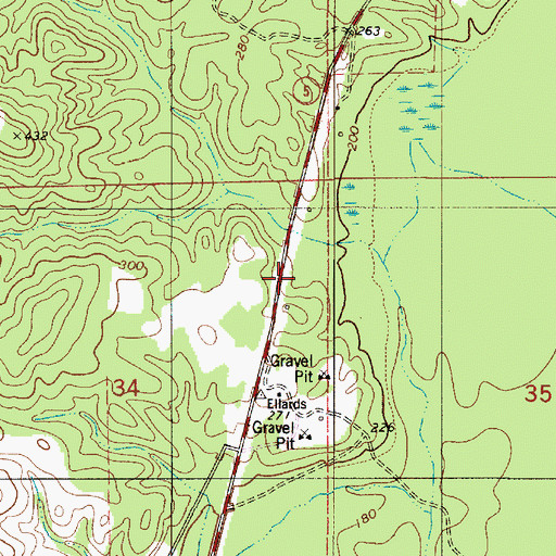 Topographic Map of Nichols (historical), AL