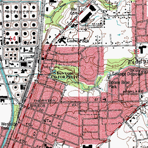 Topographic Map of Runyon Cemetery, IL